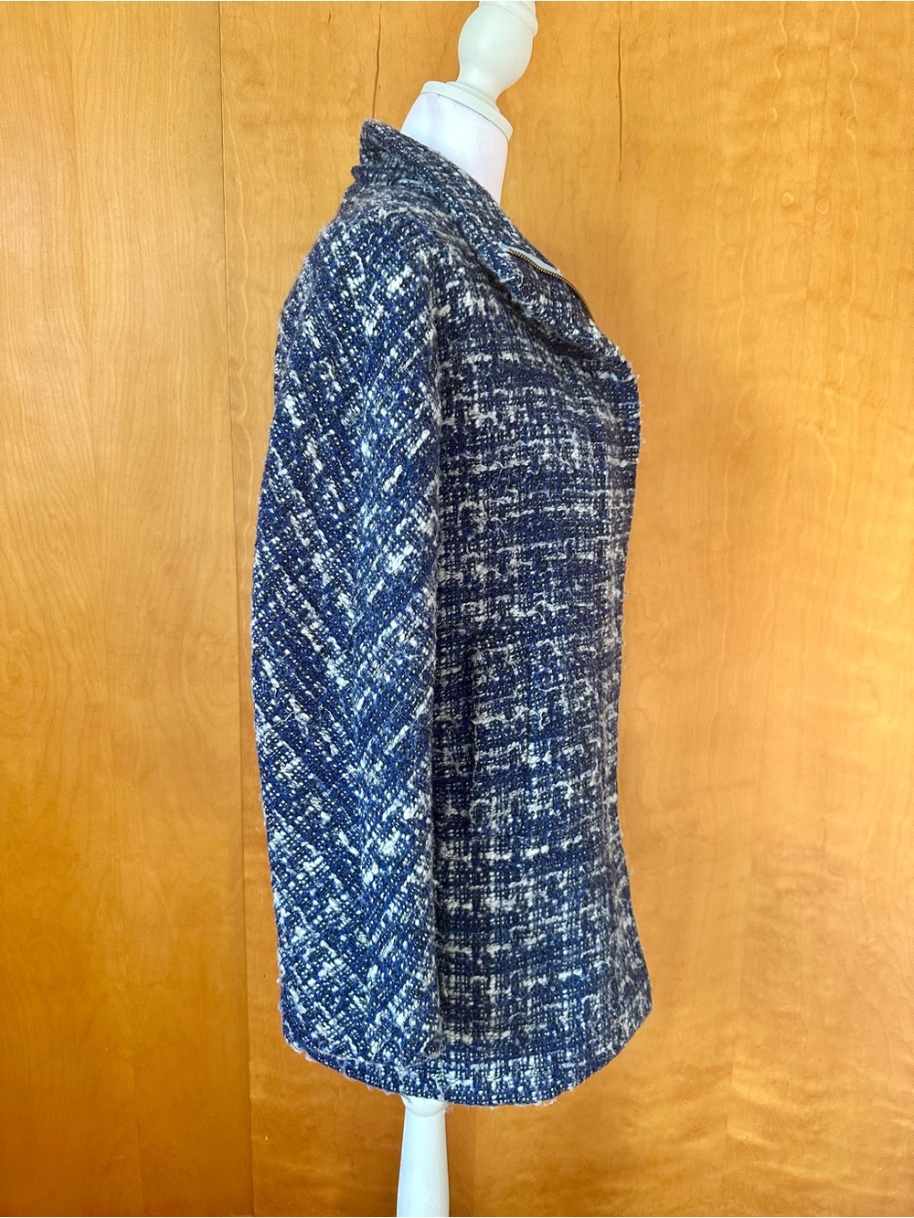 J. Crew Navy and White Pea Coat - Picture 4 of 11